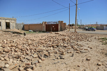 خسارت زلزله در روستای "شورک" در خراسان شمالی