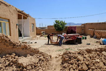 خسارت زلزله در روستای "شورک" در خراسان شمالی