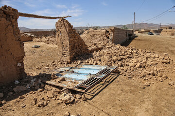 خسارت زلزله در روستای "شورک" در خراسان شمالی