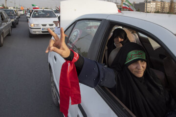 جشن خودرویی ملت در بلوار پیامبر اعظم قم