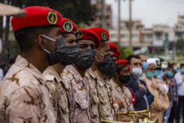 تشییع پیکر مطهر ۲ شهید گمنام دوران دفاع مقدس