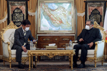 وزیر امور خارجه ژاپن با شمخانی دیدار کرد