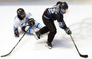 La selección femenina de hockey sobre hielo de Irán

