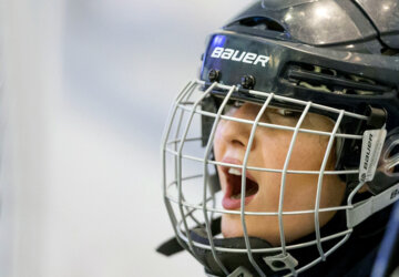 La selección femenina de hockey sobre hielo de Irán
