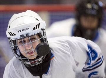 La selección femenina de hockey sobre hielo de Irán
