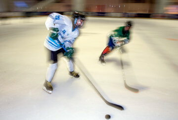 La selección femenina de hockey sobre hielo de Irán
