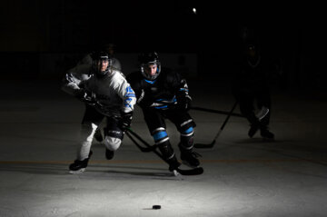 La selección femenina de hockey sobre hielo de Irán
