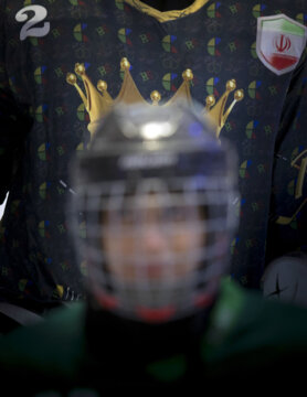 La selección femenina de hockey sobre hielo de Irán
