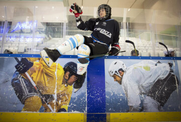 La selección femenina de hockey sobre hielo de Irán
