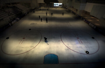 La selección femenina de hockey sobre hielo de Irán
