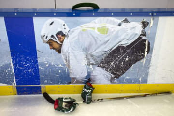 La selección femenina de hockey sobre hielo de Irán
