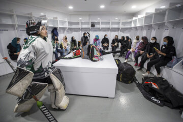 La selección femenina de hockey sobre hielo de Irán
