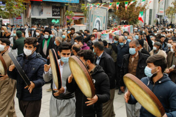 تشییع پیکر شهیده «فاطمه اسدی‎‎»