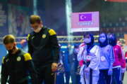 Dünya İşitme Engelliler Karate ve Tekvando Şamoiyonası'nın açılışından kareler