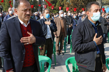 مراسم استقبال از خانواده شهید حسن برادری در دانشگاه علوم پزشکی ایران