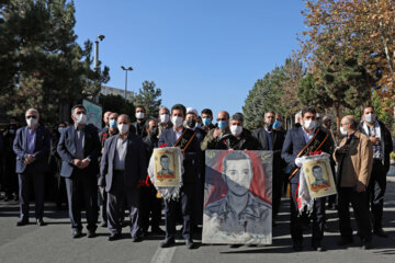 مراسم استقبال از خانواده شهید حسن برادری در دانشگاه علوم پزشکی ایران