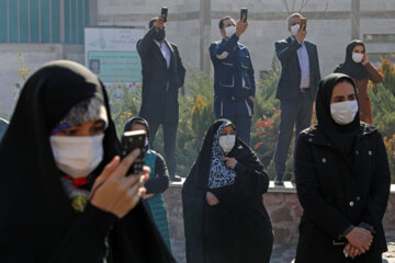 مراسم استقبال از خانواده شهید حسن برادری در دانشگاه علوم پزشکی ایران