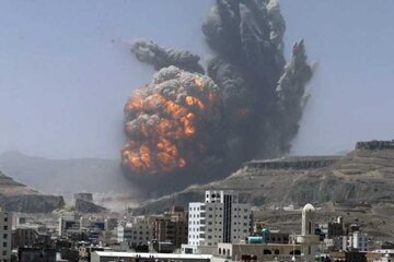 تداوم حملات هوایی شدید ائتلاف سعودی به یمن