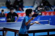 مسابقات تنیس روی میز جام رمضان در قشم برگزار شد