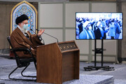 Videoconferencia del Ayatolá Jameneí con el pueblo de Qom