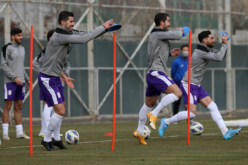 Último entrenamiento de la selección de fútbol de Irán antes del partido con Iraq