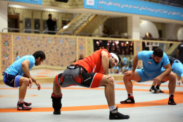 
Lutte libre: l’entrainement de l’équipe d’Iran avant le match amical contre les Etats-Unis 
