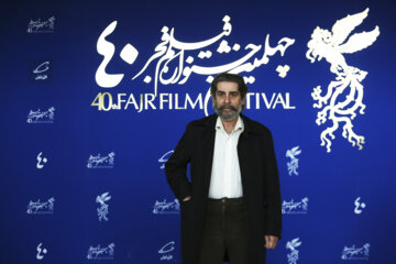 «مرتضی ضرابی» بازیگر فیلم «شهرک» در مراسم پیش از اکران فیلم در نهمین روز جشنواره فیلم فجر 