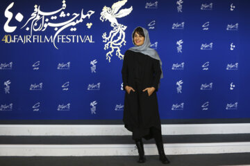 «گلوریا هاردی» همسر «ساعد سهیلی» بازیگر فیلم «شهرک» در مراسم پیش از اکران فیلم در نهمین روز جشنواره فیلم فجر 