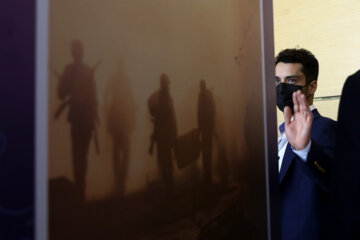 «ساعد سهیلی» بازیگر فیلم «شهرک» در مراسم پیش از اکران فیلم در نهمین روز جشنواره فیلم فجر 