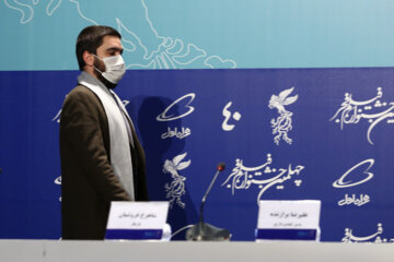 «علی حضرتی» کارگردان فیلم «شهرک» در نشست رسانه ای فیلم در نهمین روز جشنواره فیلم فجر 