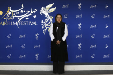 «نرگس محمدی» بازیگر فیلم «۲۸۸۸» در مراسم اکران فیلم در نهمین روز جشنواره فیلم فجر 