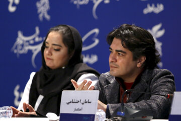 «سامان احتشامی» آهنگساز فیلم «۲۸۸۸» در نشست رسانه ای فیلم در نهمین روز جشنواره فیلم فجر 