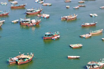 Puerto pesquero de Beris en el sueste de Irán 