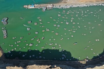 Puerto pesquero de Beris en el sueste de Irán 
