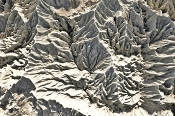 Montañas marcianas en Chabahar iraní
