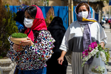 Marché aux fleurs de Chiraz à l’approche du Nouvel An