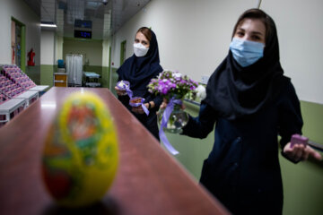 آماده شدن کادر درمان بیمارستان شهید علی اکبری برای تحویل سال نو