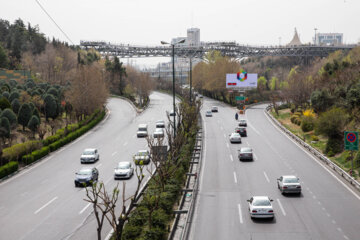 اتوبان مدرس - تهران در اولین روز سال ۱۴۰۱