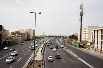 اتوبان شیخ فضل الله - تهران در اولین روز سال ۱۴۰۱