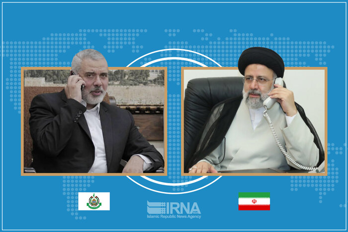 Raisis Telefongespräch mit Ziad Al-Nakhale und Ismail Haniyeh