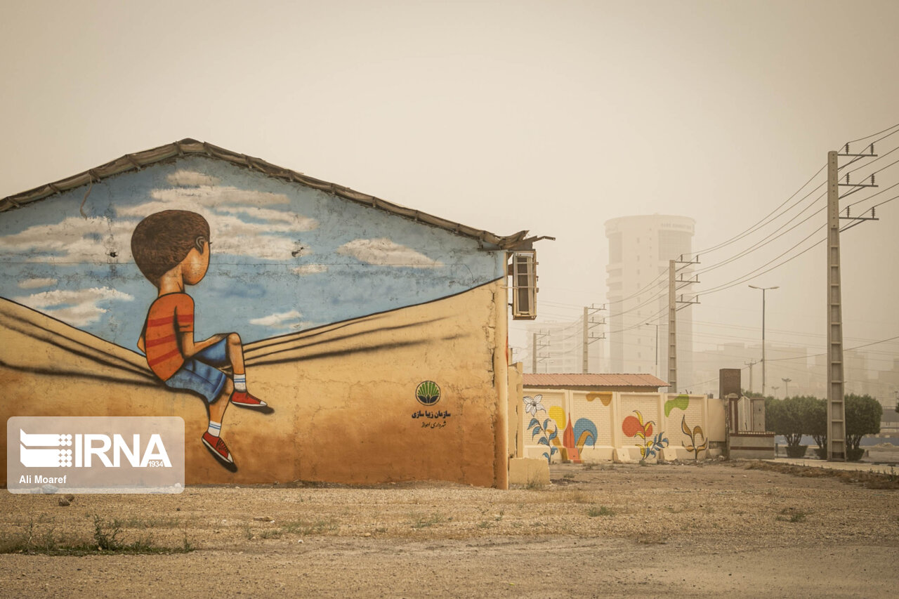 تداوم ریزگردها در شهرهای خوزستان تداوم ریزگردها در شهرهای خوزستان