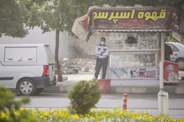 گرد و خاک در آسمان- کرمانشاه