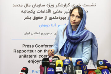 Alena Douhan, Rapporteuse spéciale des Nations Unies en visite en Iran 