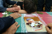 Funeral por el militar de CGRI en Teherán