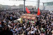 Церемония похорон члена КСИР, убитого в результате теракта