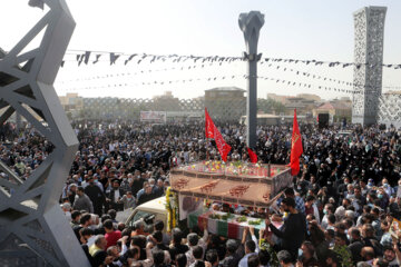 Funeral por el militar del CGRI en Teherán