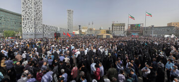 Funeral por el militar del CGRI en Teherán