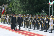 تاجکستان کے صدر کا باضابطہ استقبال کے مناظر
