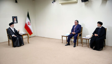 دیدار رئیس‌جمهور تاجیکستان با مقام معظم رهبری