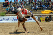 Соревнования по иранской национальной борьбе «Чухе»